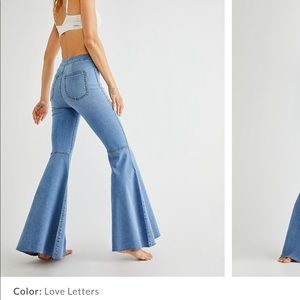 Free people float on flares